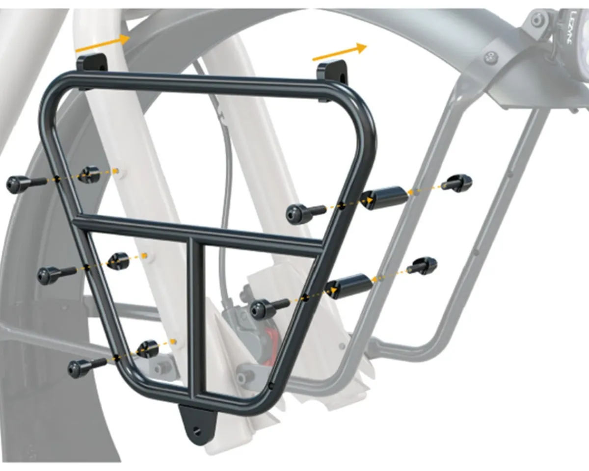 Specialized Racks, Fenders, & Trailers|Globe Pannier Adapters (Black) (Front)