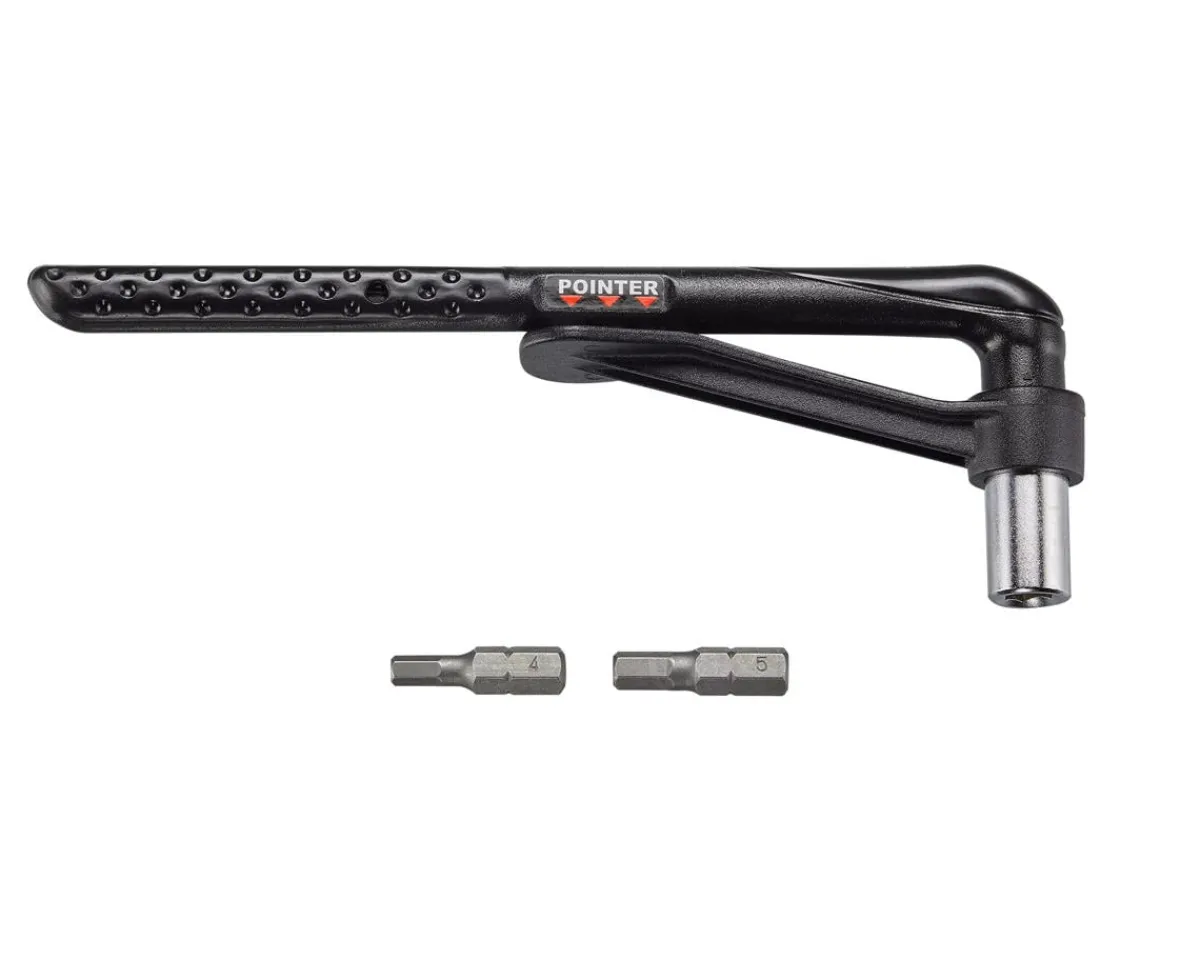 Specialized Tools|Hotwalk Carbon Torque Wrench Tool (Black) (5.2Nm-8Nm) (w/ 4mm+5mm Bits)