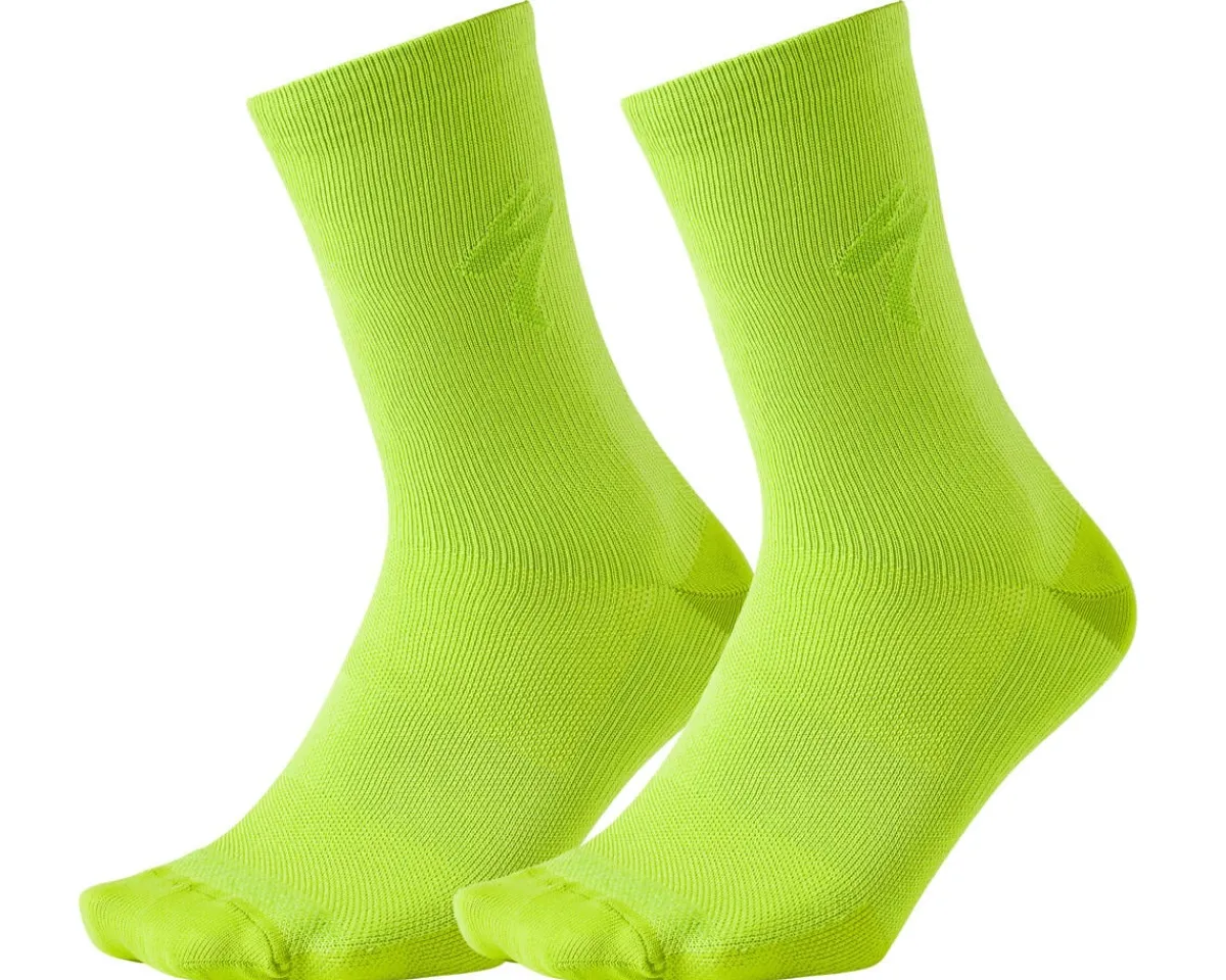 Specialized Clothing Sale|Clothing Accessories|HyprViz Soft Air Reflective Tall Socks (HyperViz) (S)