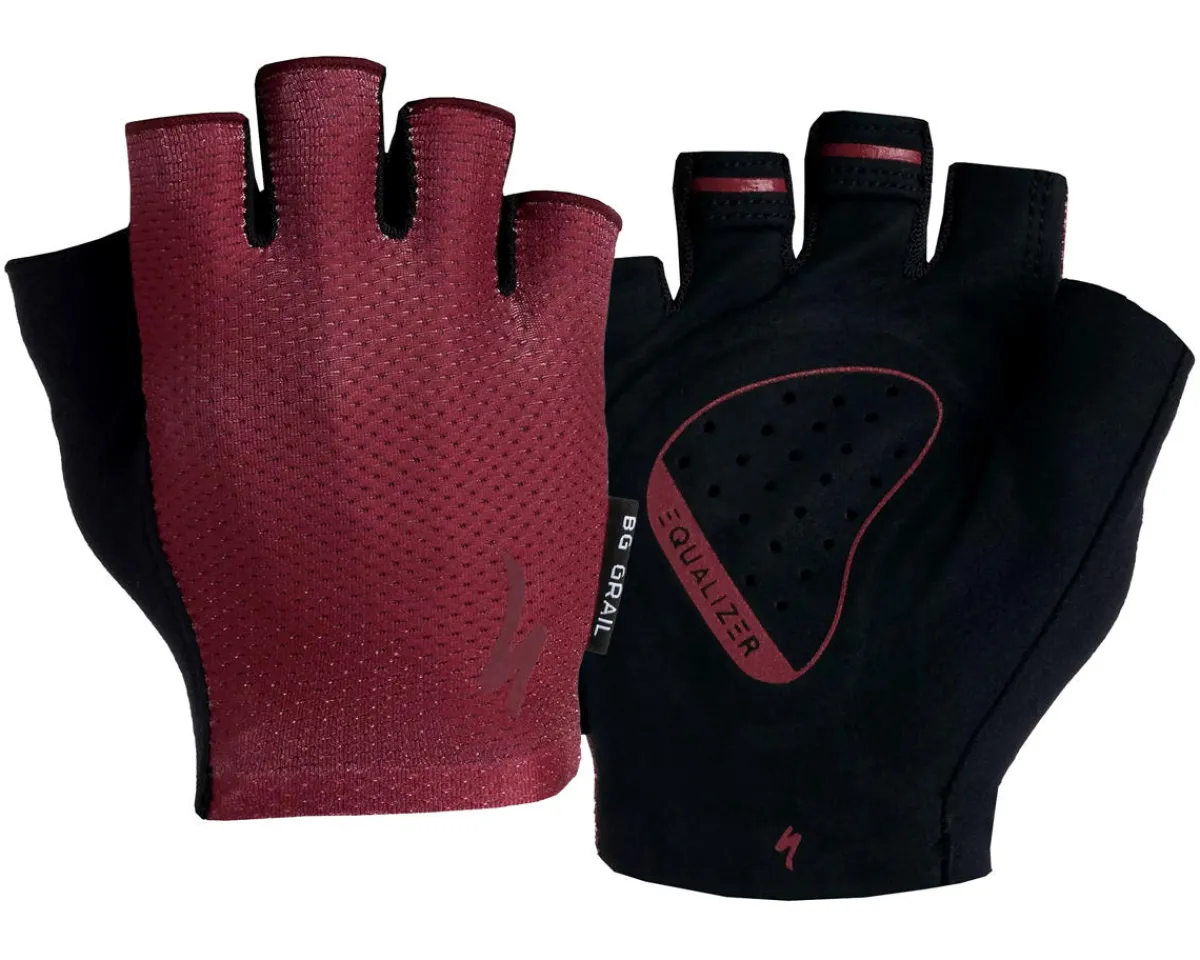 Specialized Clothing Accessories|Men's Body Geometry Grail Short Finger Gloves (Garnet Red) (L)