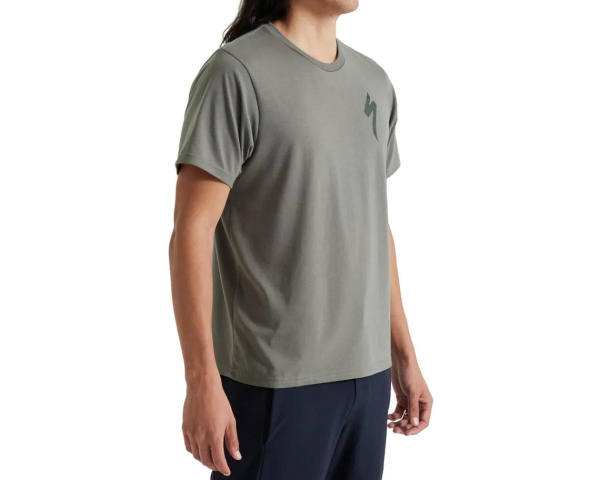 Specialized Clothing Sale|Casual Clothing|Men's S-Logo Short Sleeve Tee (Oak Green) (M)