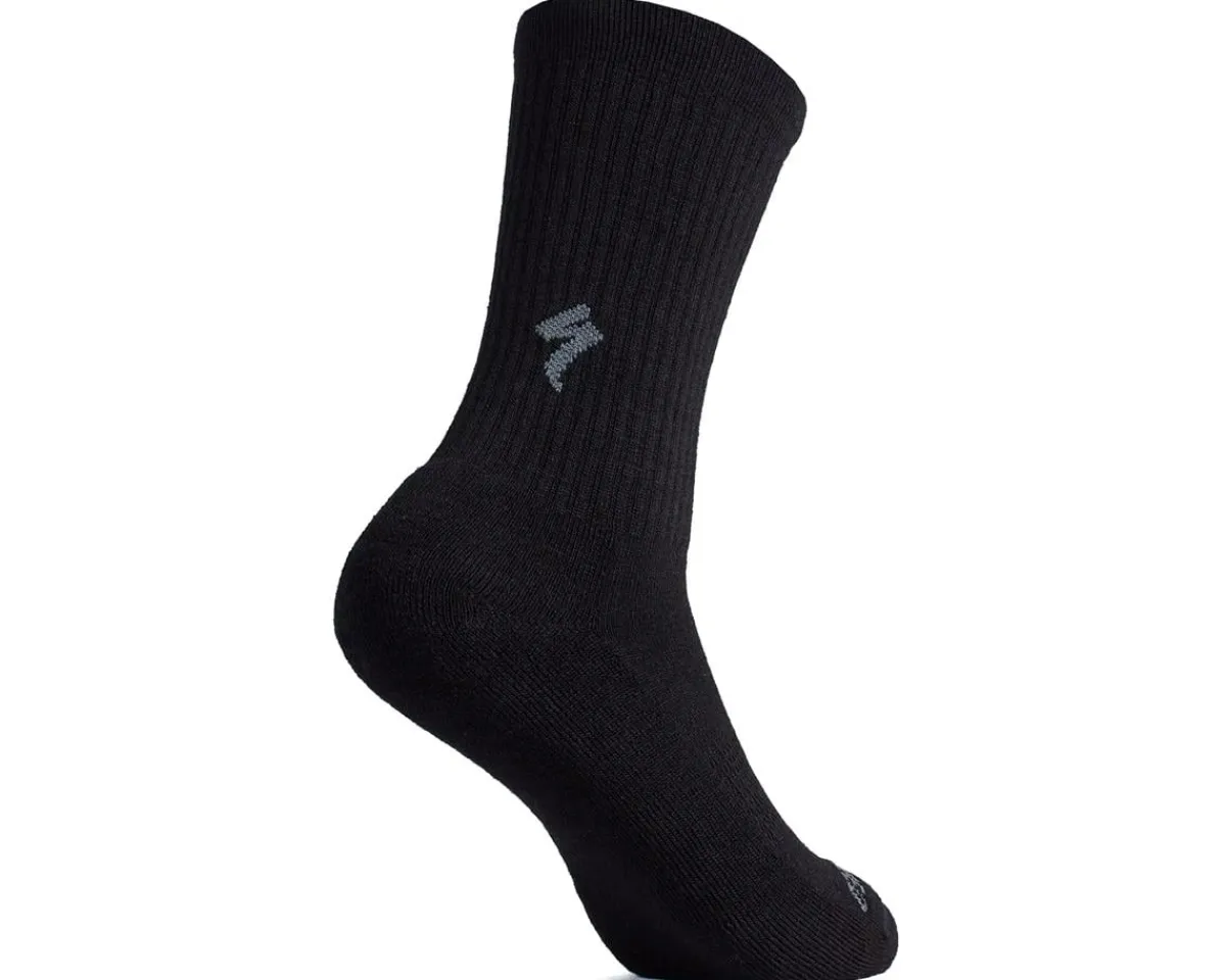Specialized Clothing Accessories|Shoes, Socks, & Footwear|Merino Midweight Tall Socks (Black) (S)