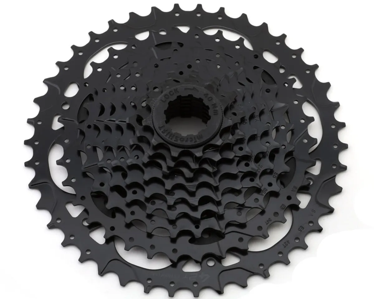 Specialized Replacement Parts|Cassettes|Microshift CS-H094 Wide Range Cassette (Black) (9-Speed) (11-42T) (Shimano HG) (w/ Steel Lockring)