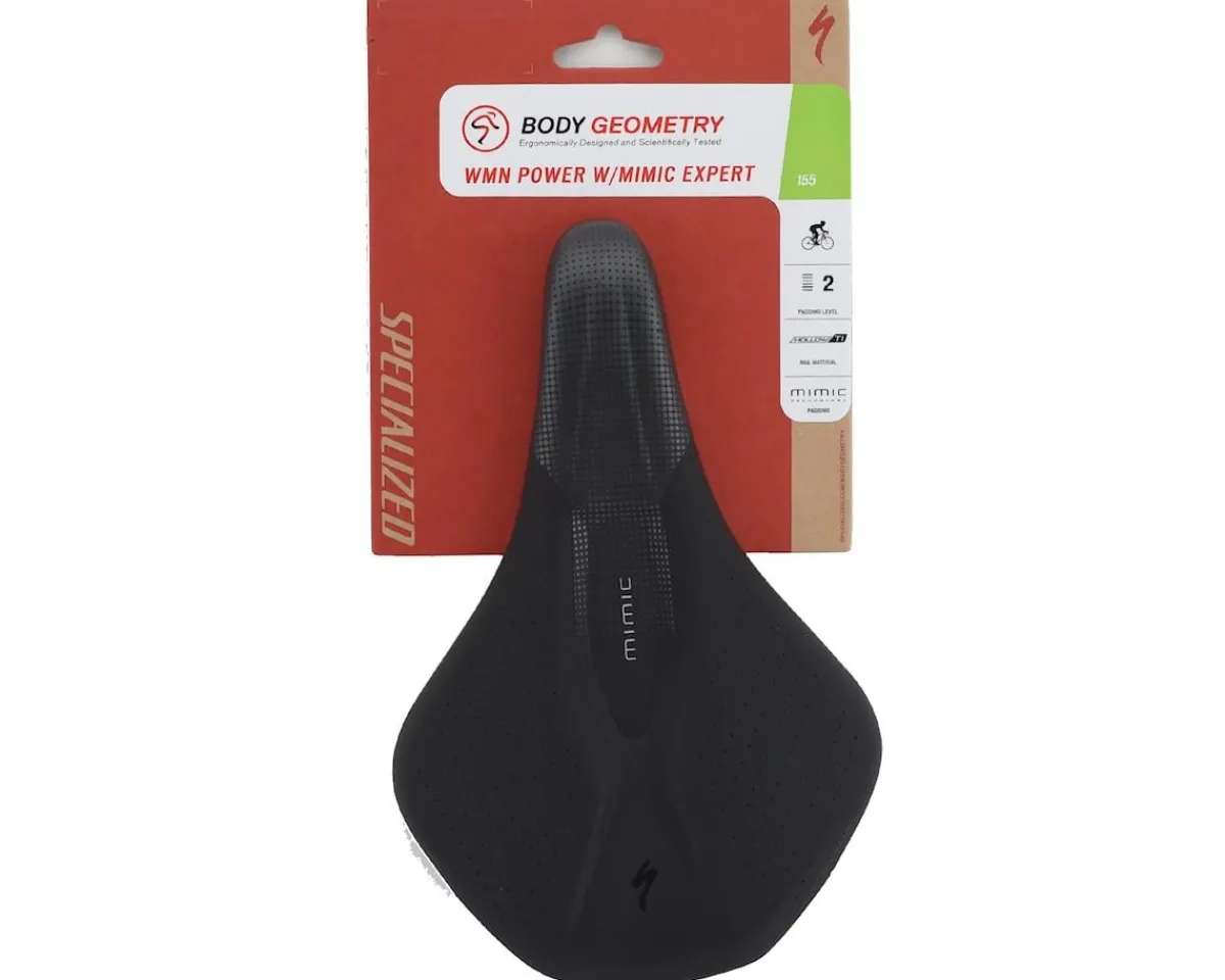 Specialized Saddles & Seats|Power Expert Saddle (Black) (Titanium Rails) (155mm) (w/ Mimic)