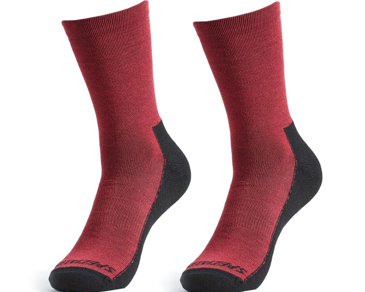 Specialized Clothing Accessories|Shoes, Socks, & Footwear|Primaloft Lightweight Tall Logo Socks (Maroon) (S)