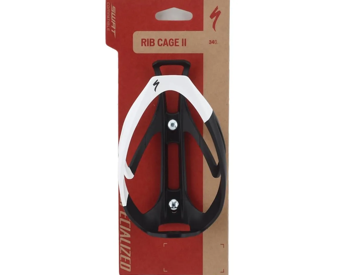 Specialized Bottle Cages & Mounts|Rib Cage II Water Bottle Cage (Matte Black/White)