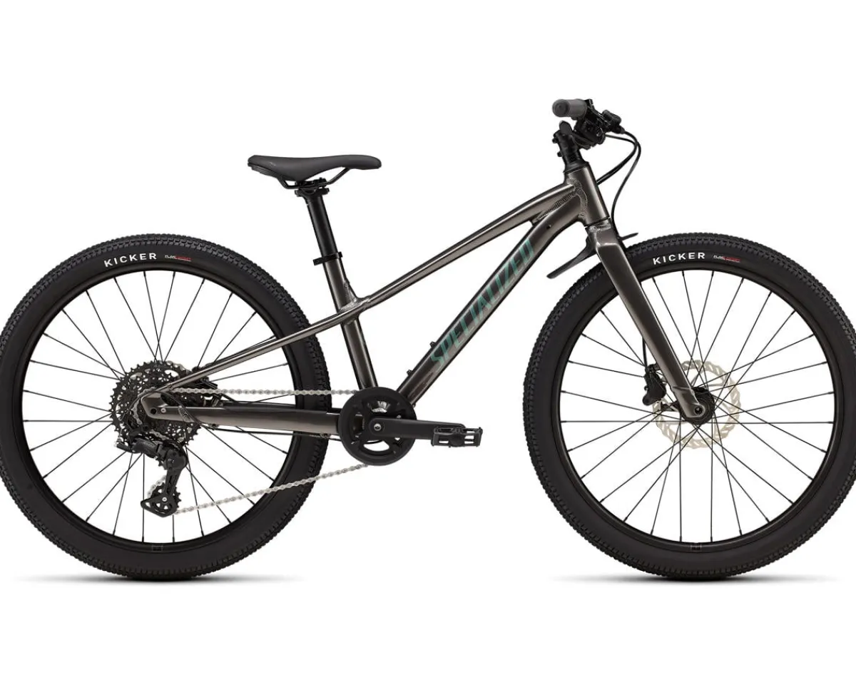 Specialized Kids Bikes|Specialized Bikes|Riprock 24" Kids Mountain Bike (Gloss Smoke/Fjord Metallic) (24")