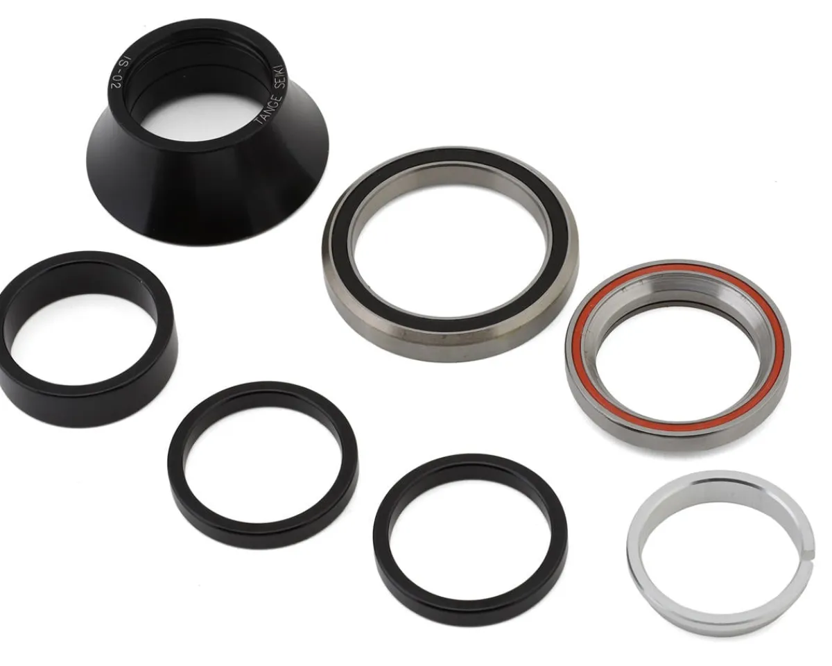 Specialized Headsets & Spacers|Replacement Parts|Road Headset (Black) (1-1/8" to 1-3/8") (w/ Alloy Spacers)