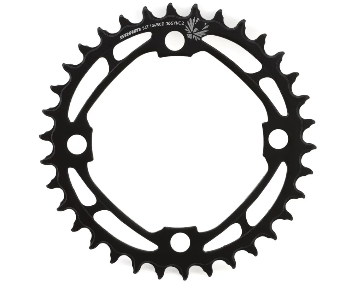 Specialized Chainrings & Accessories|Replacement Parts|SRAM Eagle E-MTB Chainring w/Bolts (Black) (1 x 12 Speed) (Steel) (Single) (104 BCD) (34T) (For Turbo Levo)