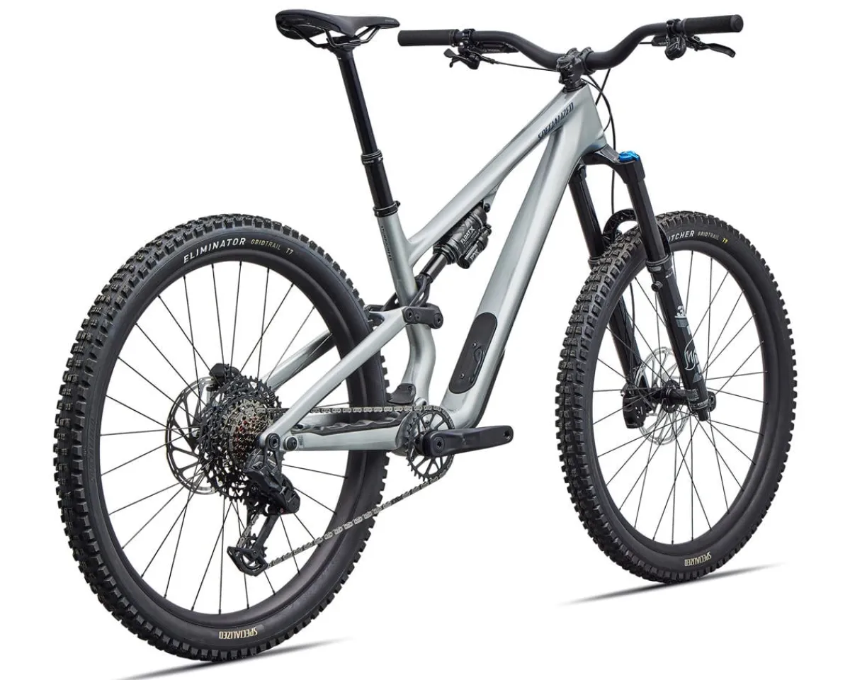 Specialized Mountain Bikes|Specialized Bikes|Stumpjumper 15 EVO Comp (Gloss Shadow Silver/Majesty Blue Metallic) (S2) (SRAM Eagle AXS Transmission)