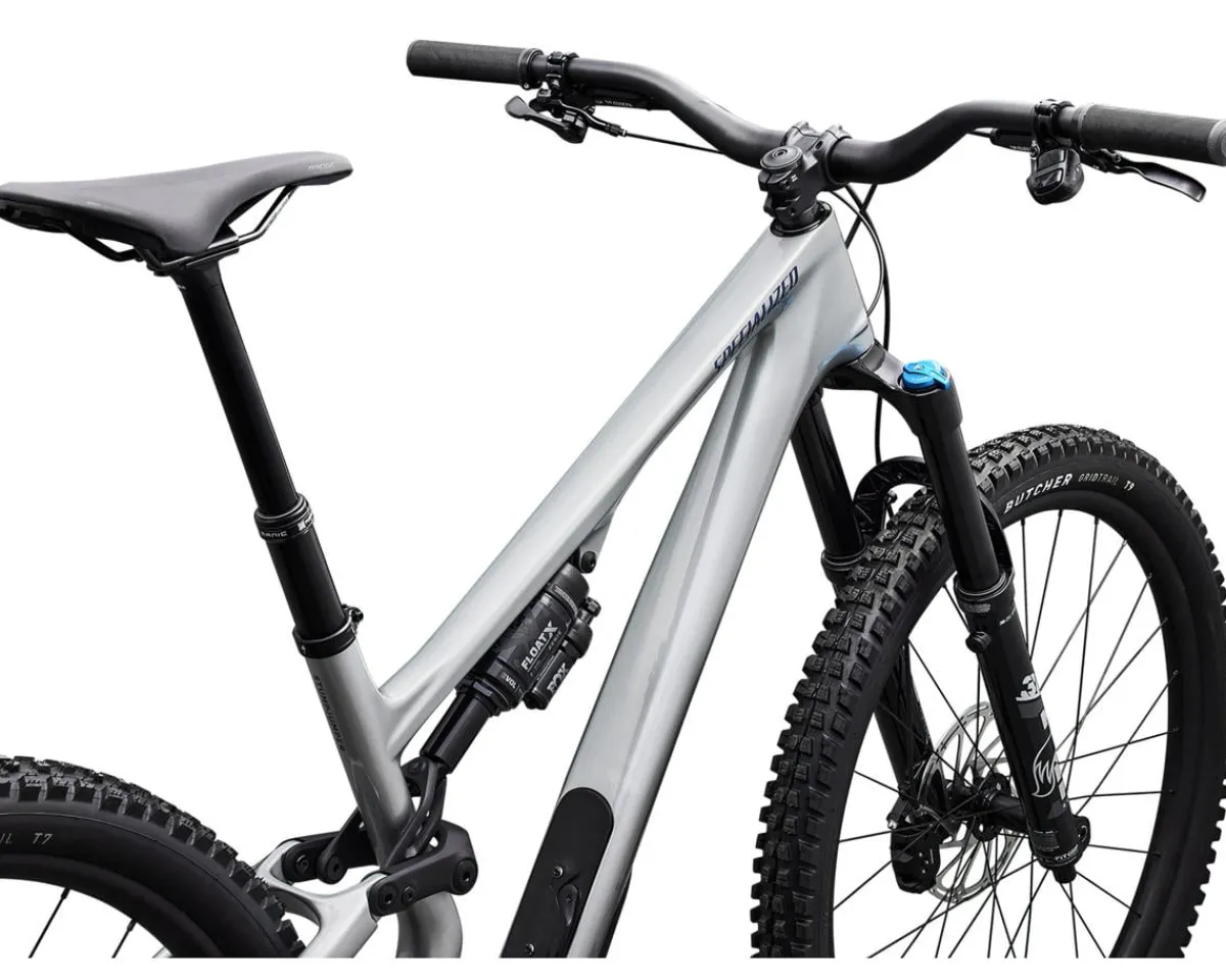 Specialized Mountain Bikes|Specialized Bikes|Stumpjumper 15 EVO Comp (Gloss Shadow Silver/Majesty Blue Metallic) (S2) (SRAM Eagle AXS Transmission)