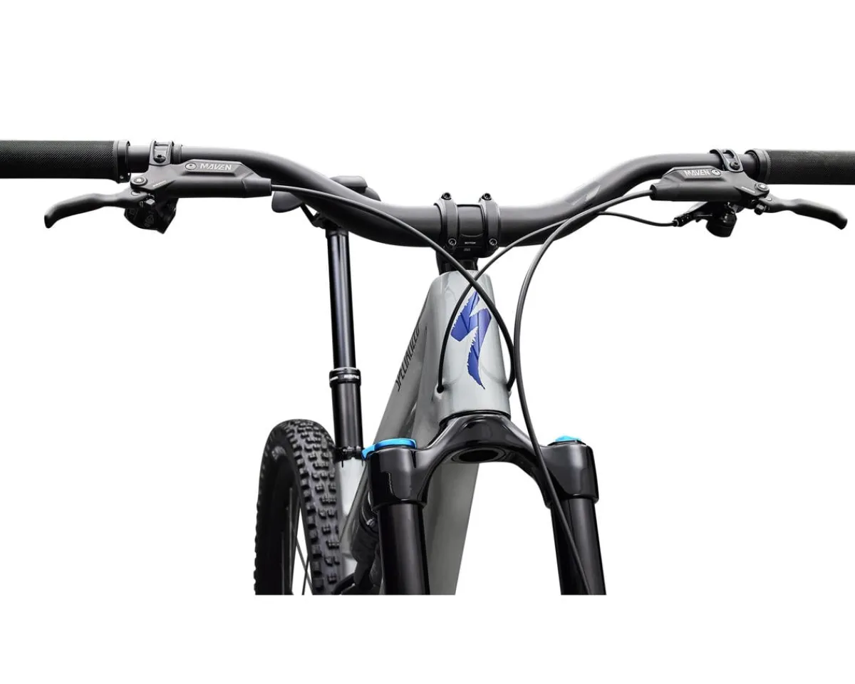 Specialized Mountain Bikes|Specialized Bikes|Stumpjumper 15 EVO Comp (Gloss Shadow Silver/Majesty Blue Metallic) (S2) (SRAM Eagle AXS Transmission)