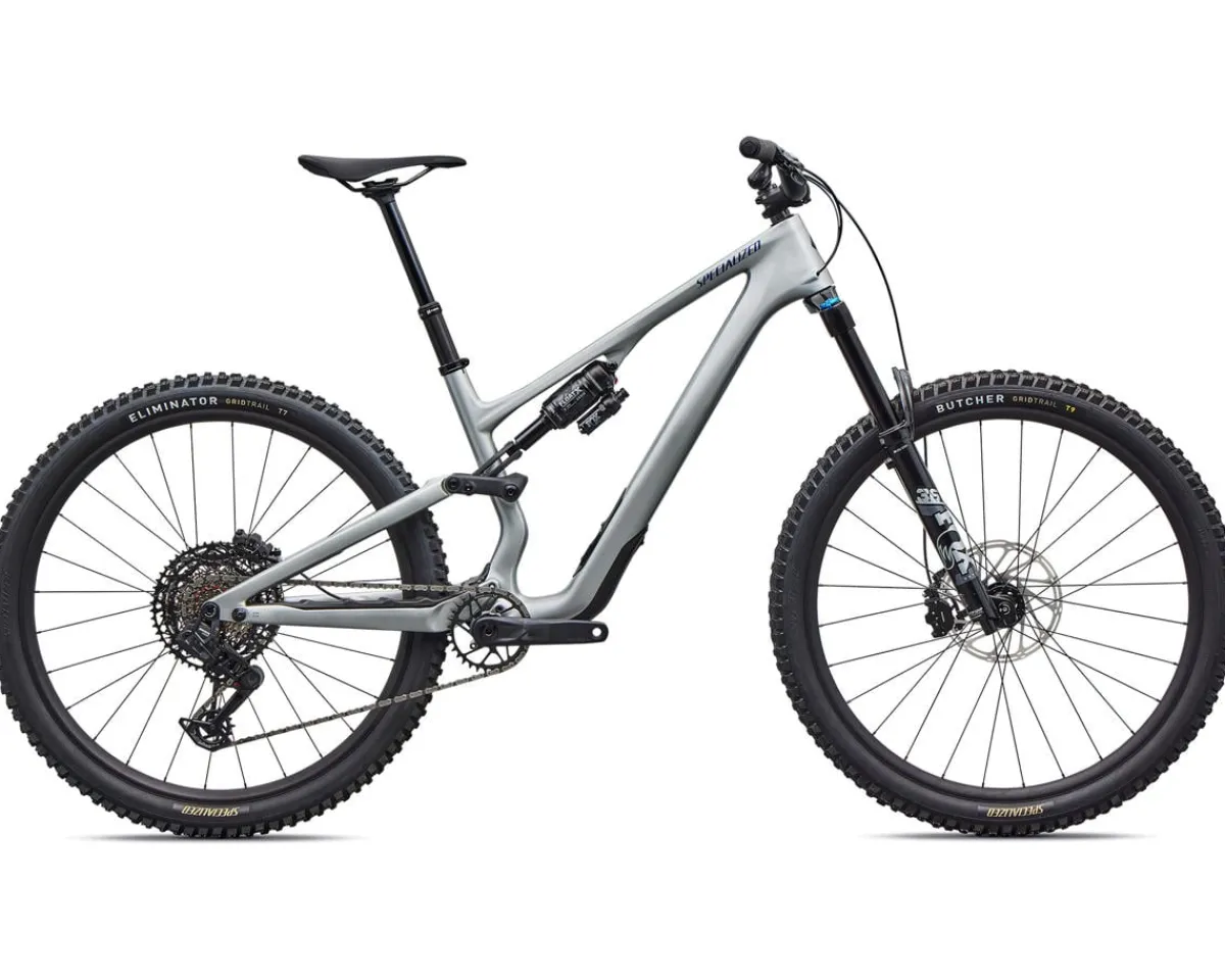 Specialized Mountain Bikes|Specialized Bikes|Stumpjumper 15 EVO Comp (Gloss Shadow Silver/Majesty Blue Metallic) (S2) (SRAM Eagle AXS Transmission)