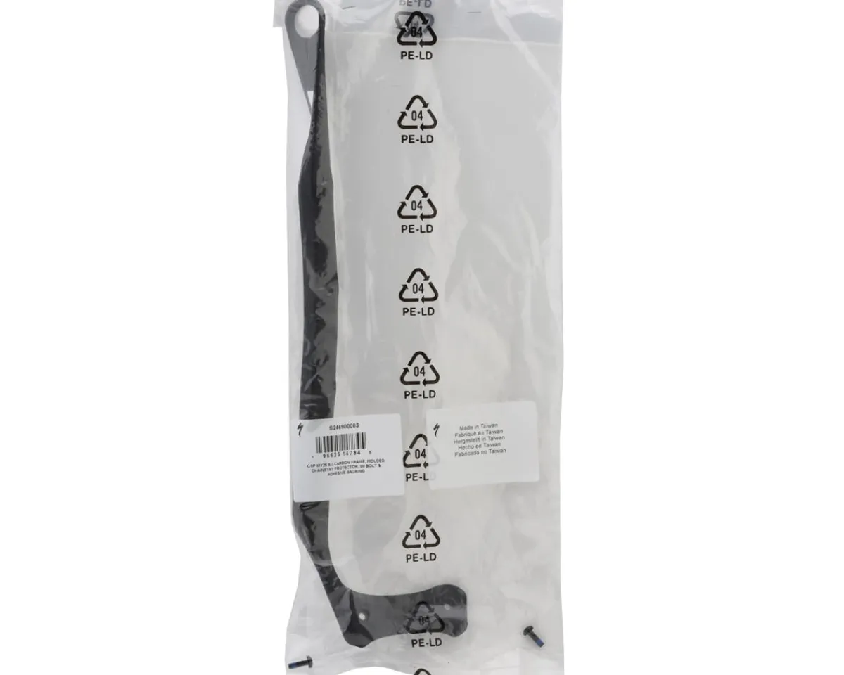 Specialized Replacement Parts|Stumpjumper 15 Molded Chainstay Protector (Black) (w/ Bolt and Adhesive Backing)