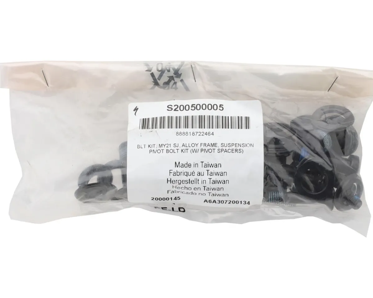 Specialized Suspension|Replacement Parts|Stumpjumper Suspension Bolt Kit (Black) (For 2021+ Alloy Models) (w/Pivot Spacers)