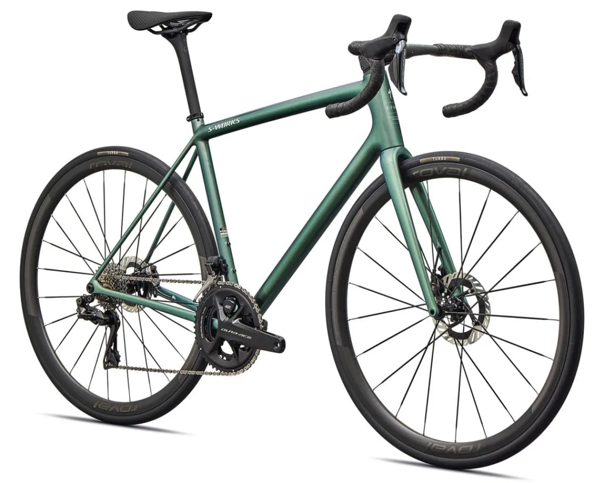Specialized Road Bikes|Specialized Bikes|S-Works Aethos 2 Road Bike (Premium Fjord/Dolomite Metallic) (54cm) (Shimano Dura-Ace Di2)