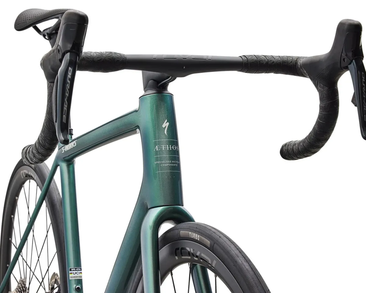 Specialized Road Bikes|Specialized Bikes|S-Works Aethos 2 Road Bike (Premium Fjord/Dolomite Metallic) (54cm) (Shimano Dura-Ace Di2)