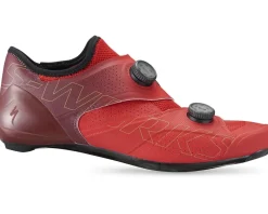 Specialized Shoes|Shoes, Socks, & Footwear|S-Works Ares Road Shoes (Flo Red/Maroon) (36)