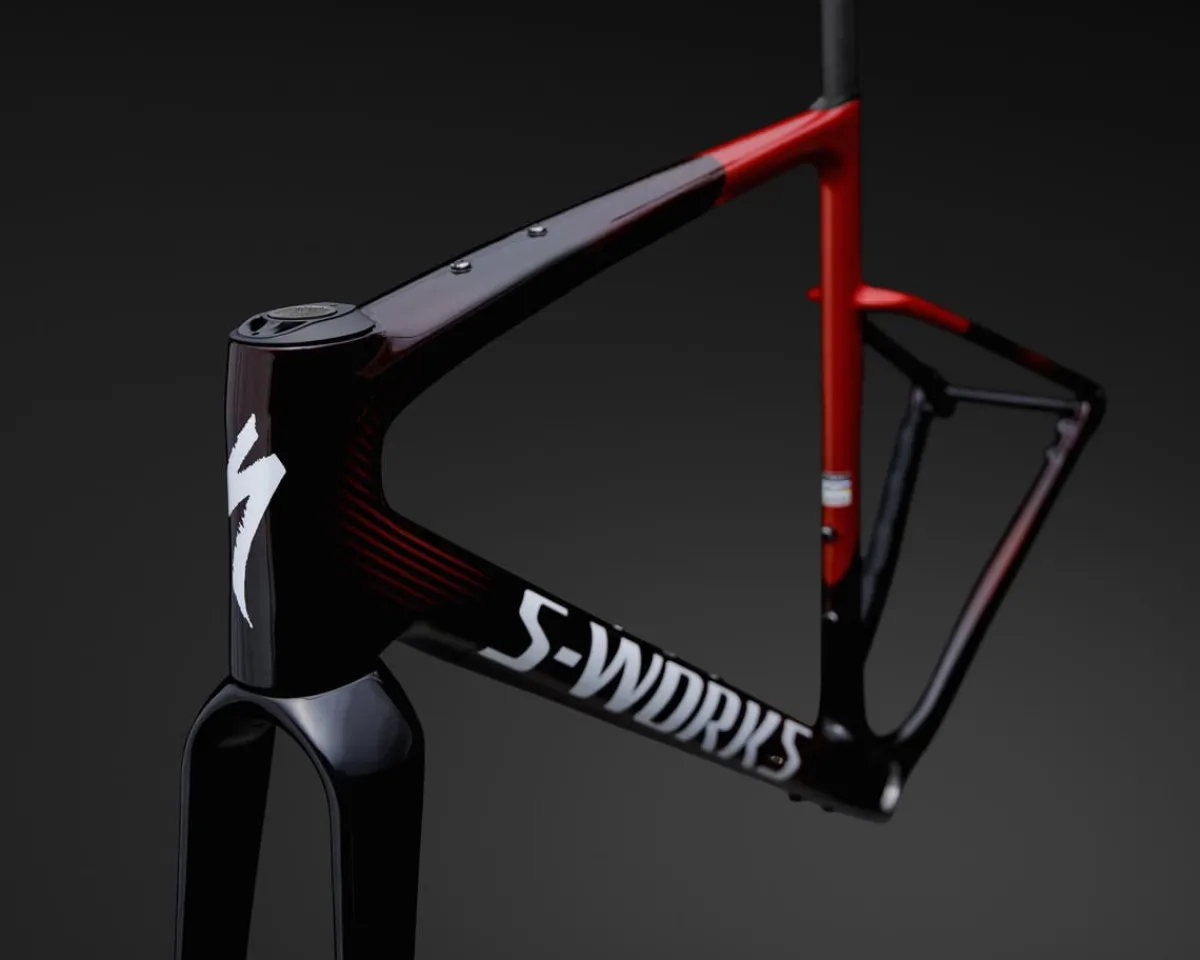 Specialized Gravel Bikes|Specialized Bikes|S-Works Crux 5 Frameset (Cayenne/Red Tint/White Metallic) (49cm)