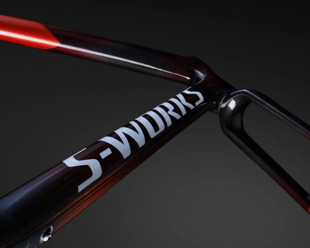 Specialized Gravel Bikes|Specialized Bikes|S-Works Crux 5 Frameset (Cayenne/Red Tint/White Metallic) (49cm)