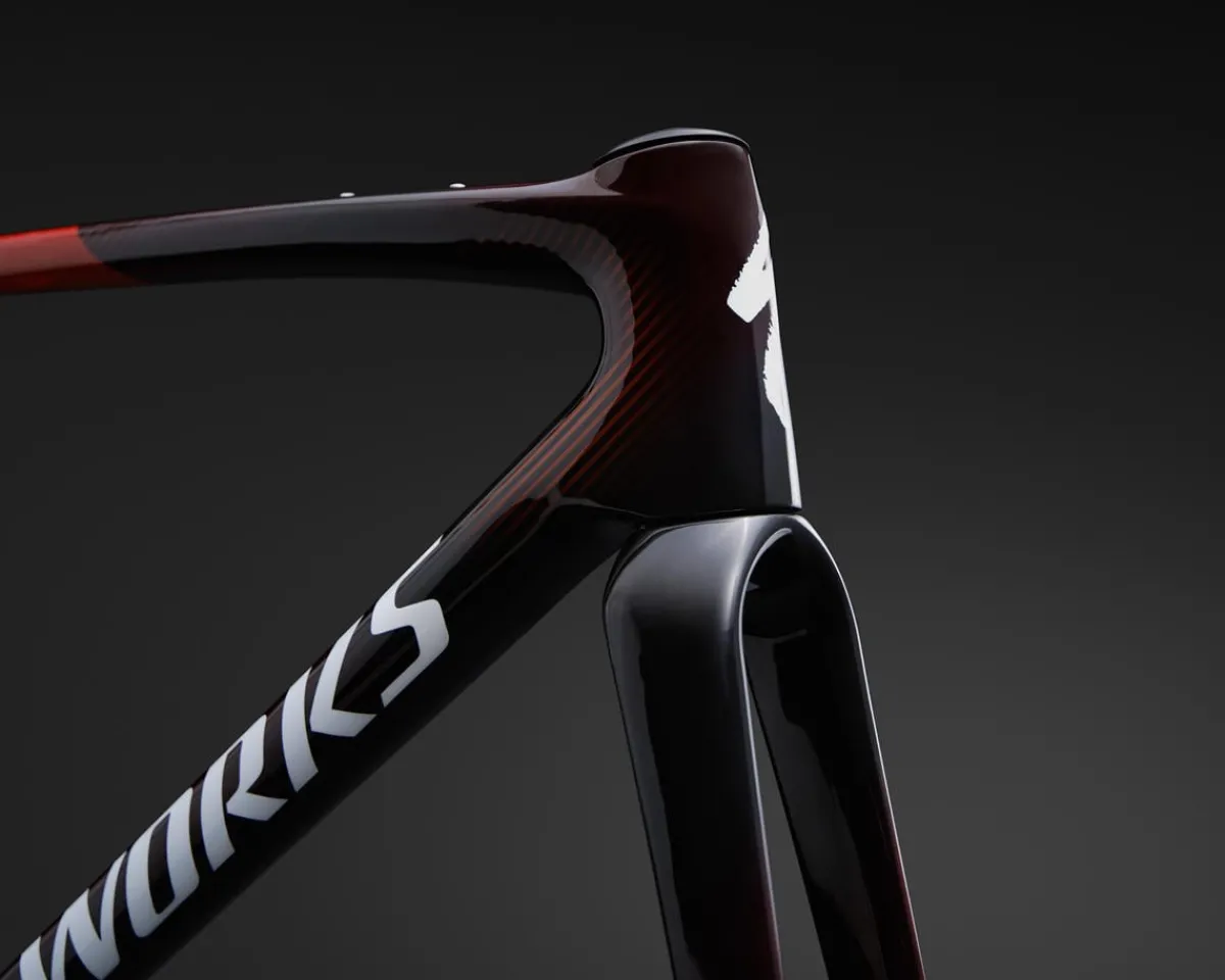 Specialized Gravel Bikes|Specialized Bikes|S-Works Crux 5 Frameset (Cayenne/Red Tint/White Metallic) (49cm)
