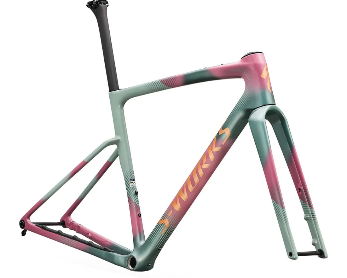 Specialized Gravel Bikes|Specialized Bikes|S-Works Crux 5 Frameset (Agave Grey/Photon Tint) (49cm)