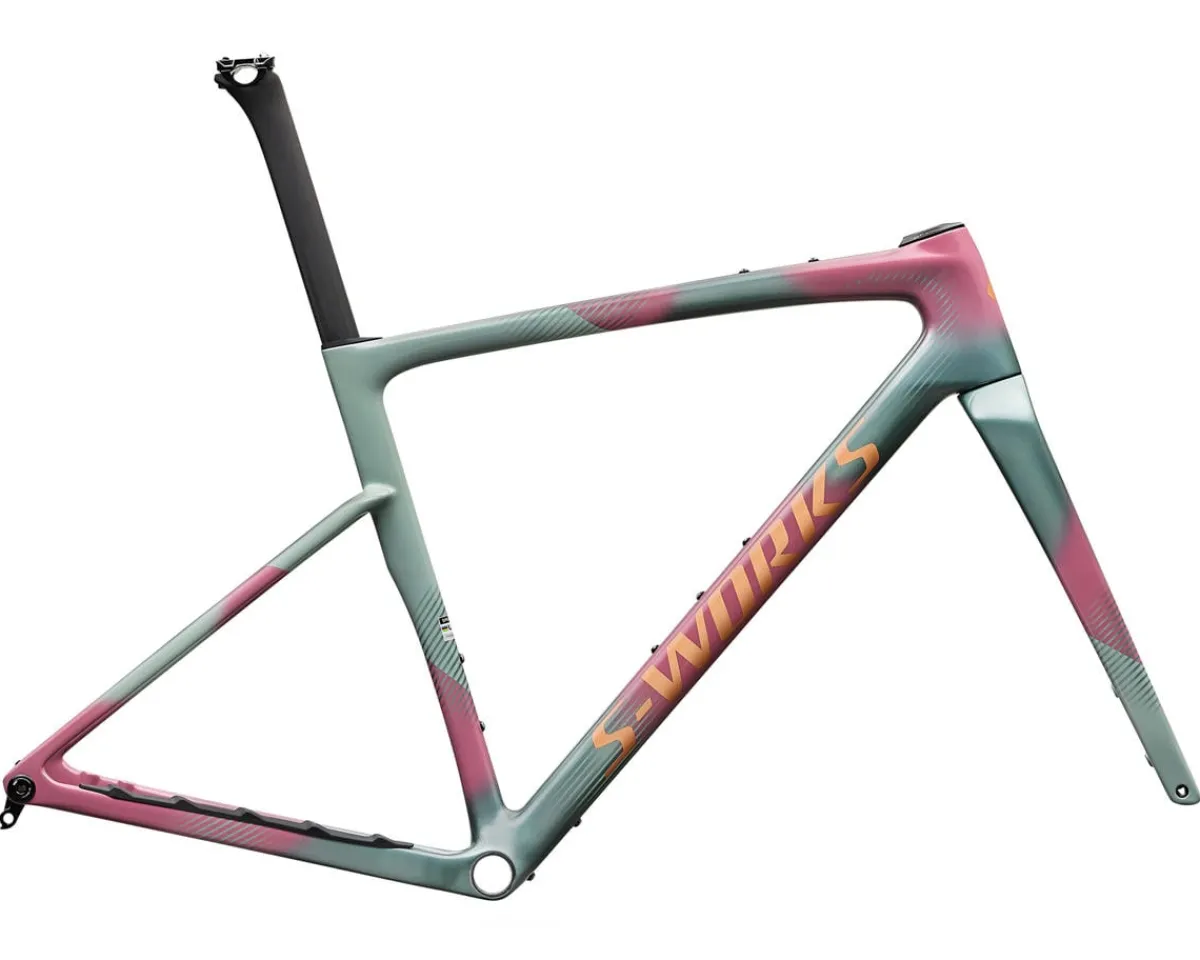 Specialized Gravel Bikes|Specialized Bikes|S-Works Crux 5 Frameset (Agave Grey/Photon Tint) (49cm)