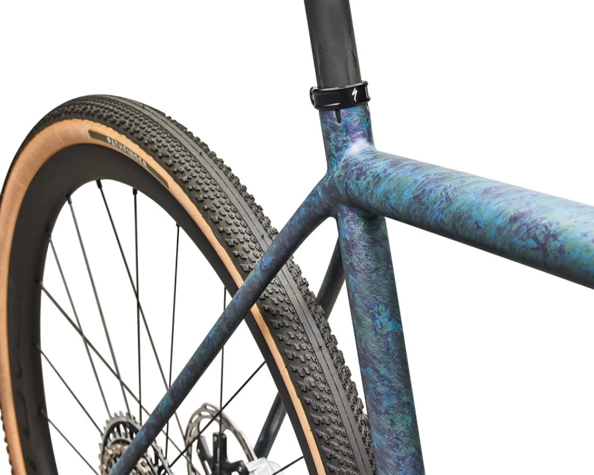 Specialized Road Bikes|Specialized Bikes|S-Works Crux Gravel Bike (Grey Blue Fjord/Metallic Desert Metallic) (49cm) (SRAM RED XPLR E1 AXS)