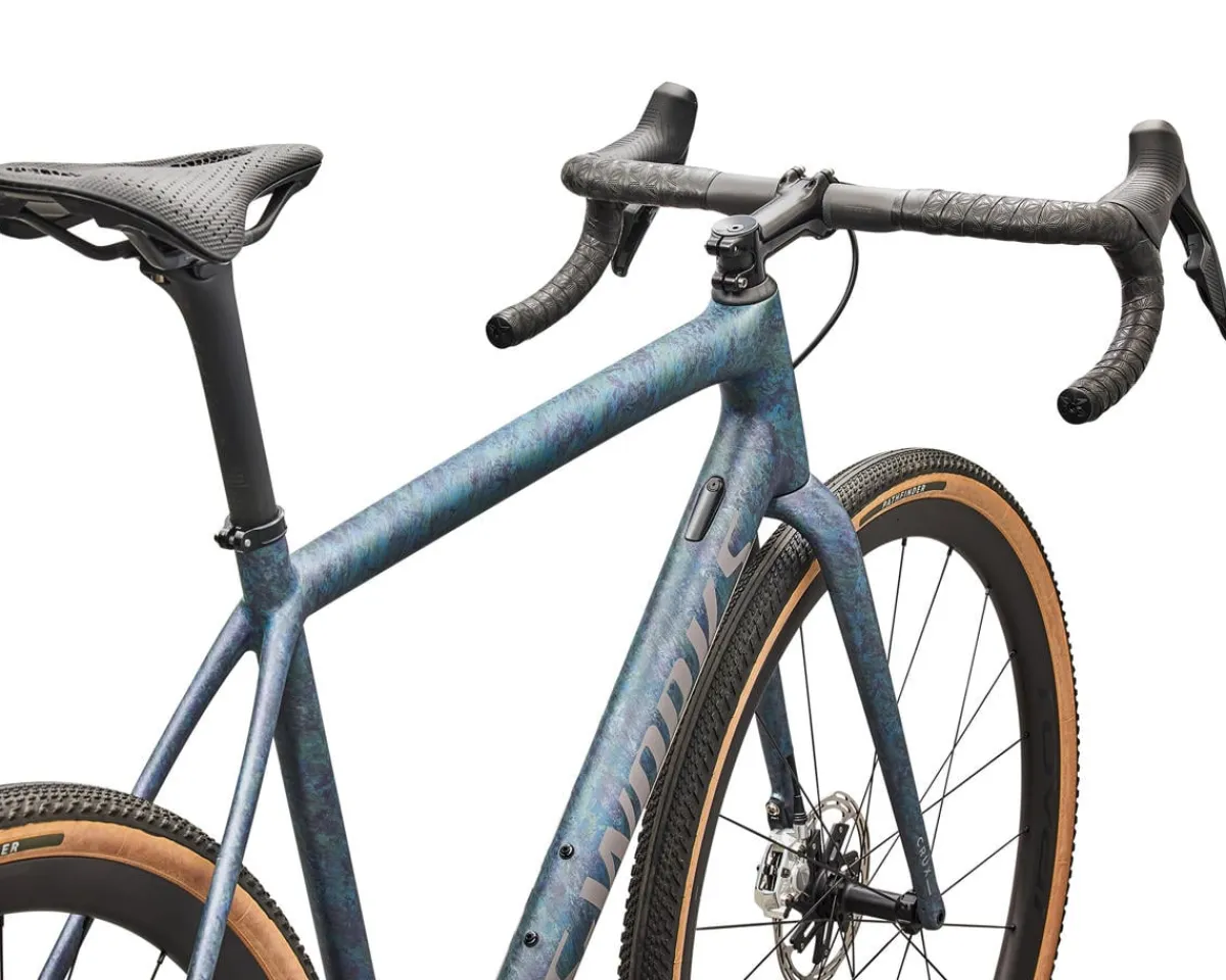 Specialized Road Bikes|Specialized Bikes|S-Works Crux Gravel Bike (Grey Blue Fjord/Metallic Desert Metallic) (49cm) (SRAM RED XPLR E1 AXS)