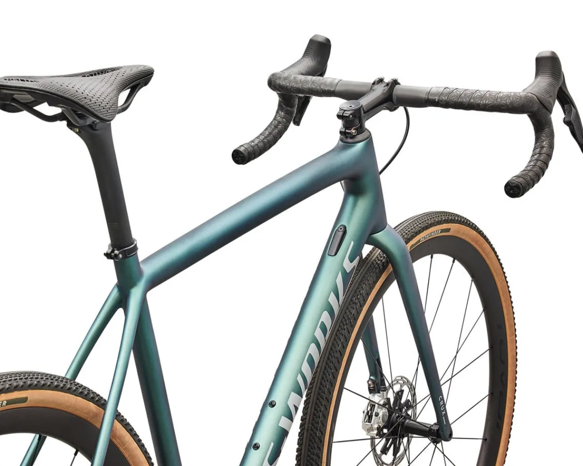 Specialized Road Bikes|Specialized Bikes|S-Works Crux Gravel Bike (Premium Fjord/Dolomite Metallic) (54cm) (SRAM RED XPLR E1 AXS)