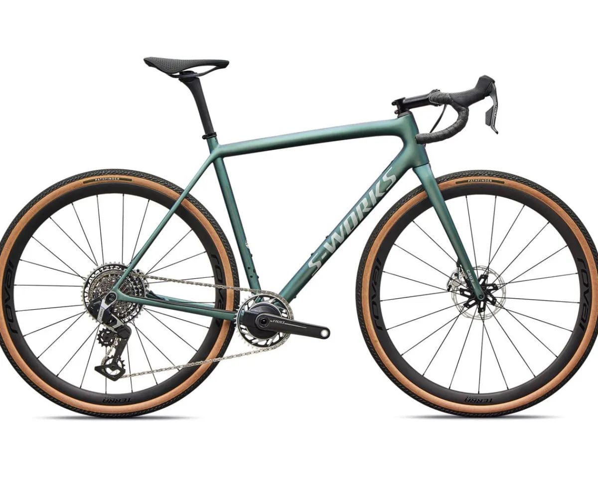 Specialized Road Bikes|Specialized Bikes|S-Works Crux Gravel Bike (Premium Fjord/Dolomite Metallic) (54cm) (SRAM RED XPLR E1 AXS)