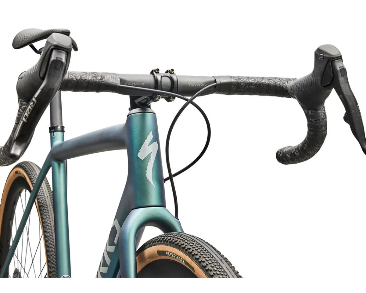 Specialized Road Bikes|Specialized Bikes|S-Works Crux Gravel Bike (Premium Fjord/Dolomite Metallic) (54cm) (SRAM RED XPLR E1 AXS)
