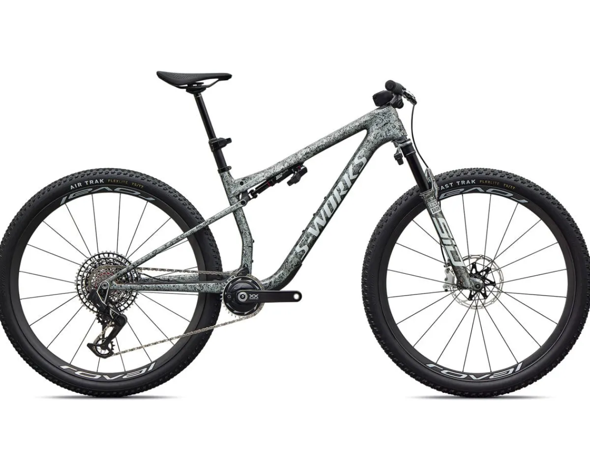 Specialized Mountain Bikes|Specialized Bikes|S-Works Epic 9 (Metallic Obsidian/Multi Color Dry Impasto/White) (S)