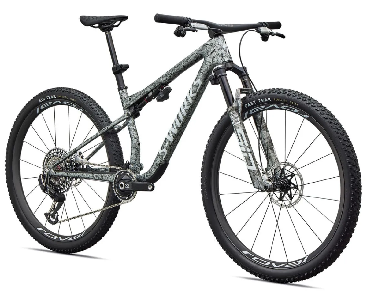 Specialized Mountain Bikes|Specialized Bikes|S-Works Epic 9 (Metallic Obsidian/Multi Color Dry Impasto/White) (S)