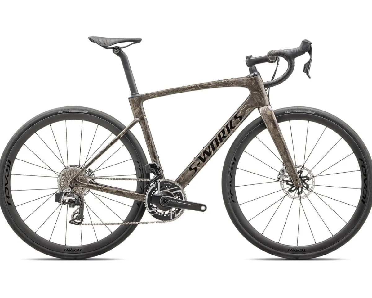 Specialized Road Bikes|Specialized Bikes|S-Works Roubaix SL8 (Gloss Taupe/Gunmetal Strata) (56cm) (SRAM Red AXS)