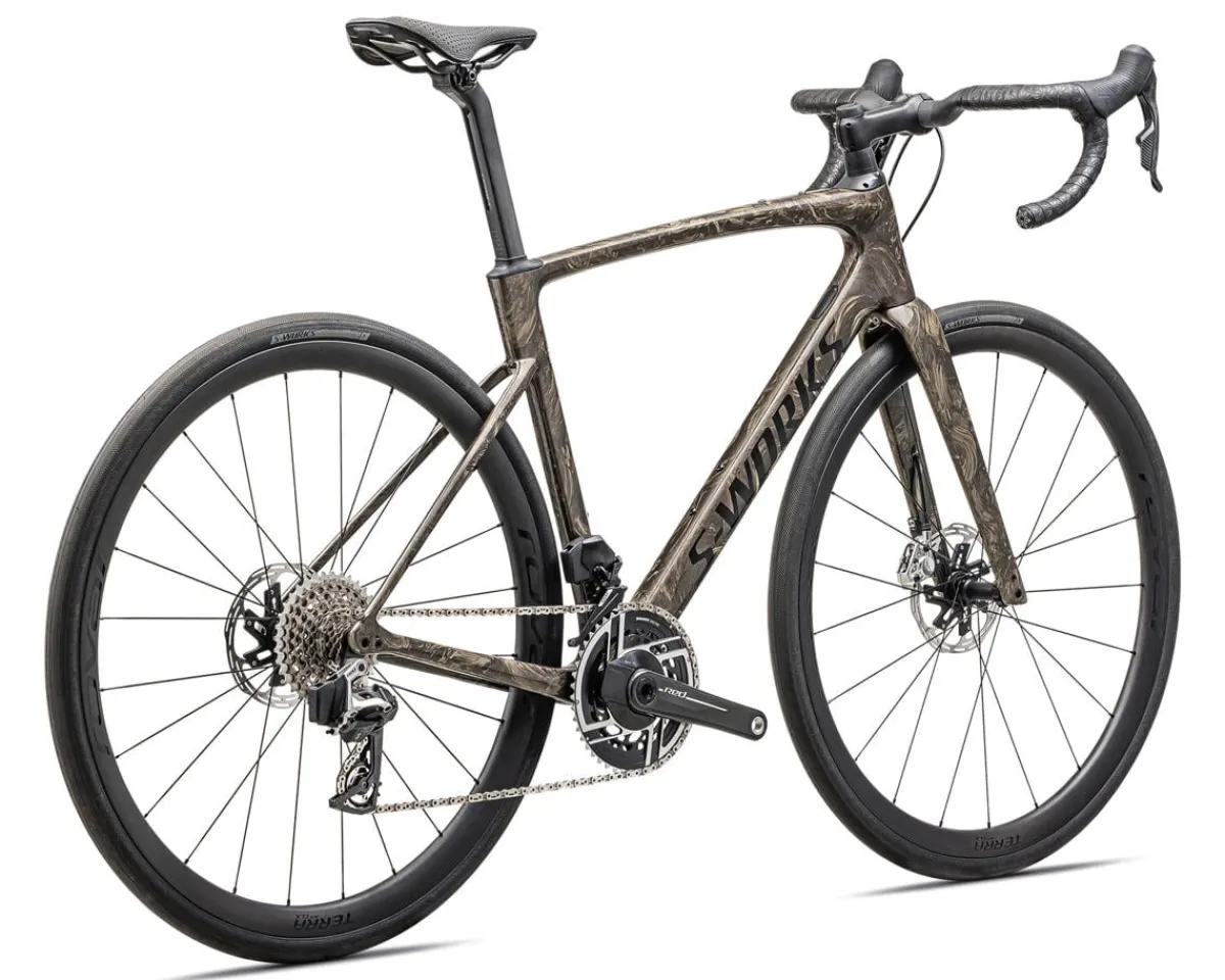Specialized Road Bikes|Specialized Bikes|S-Works Roubaix SL8 (Gloss Taupe/Gunmetal Strata) (56cm) (SRAM Red AXS)