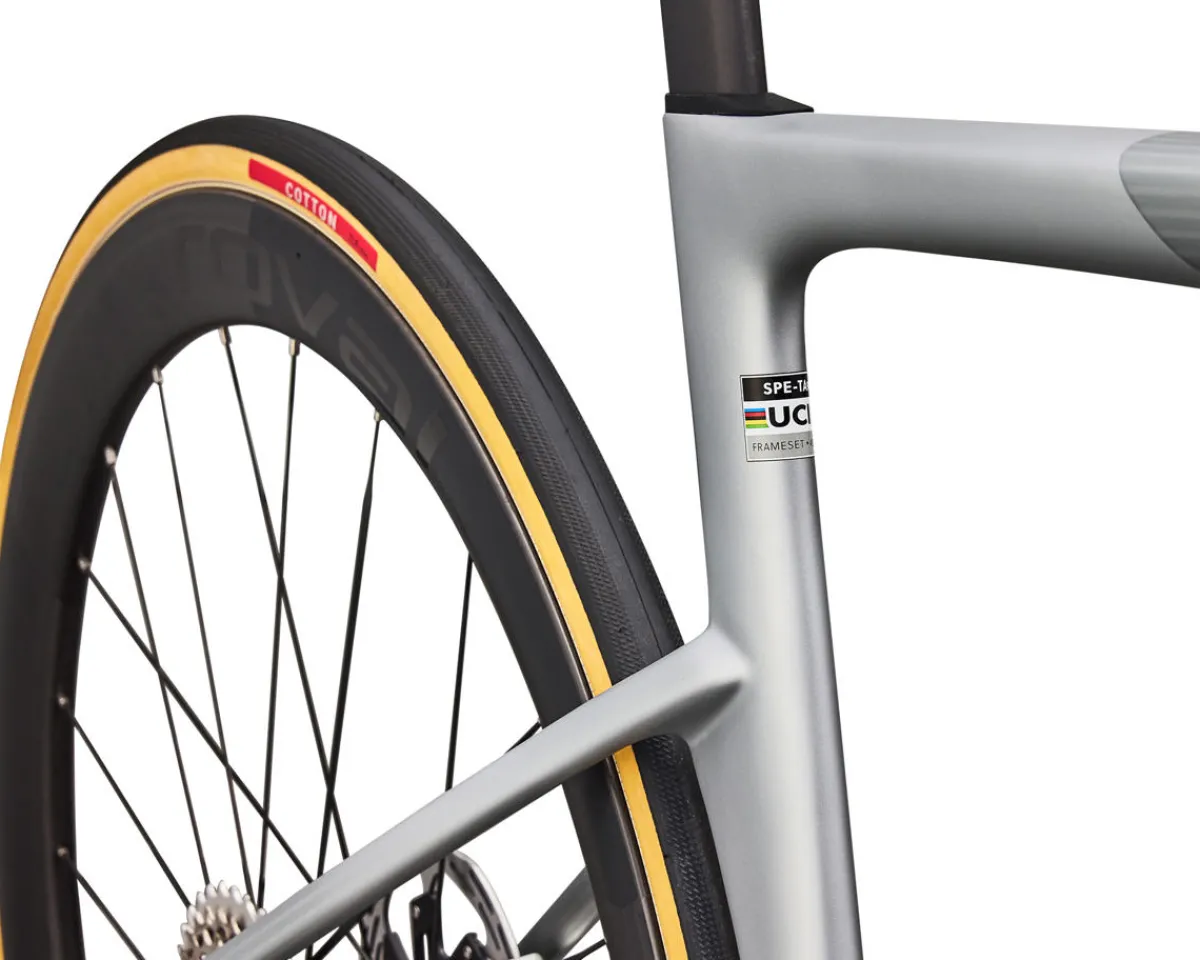 Specialized Road Bikes|Specialized Bikes|S-Works Tarmac SL9 (Satin Silver Dust/Gloss Chrome) (54cm) (FACT 12r Carbon) (SRAM RED AXS)
