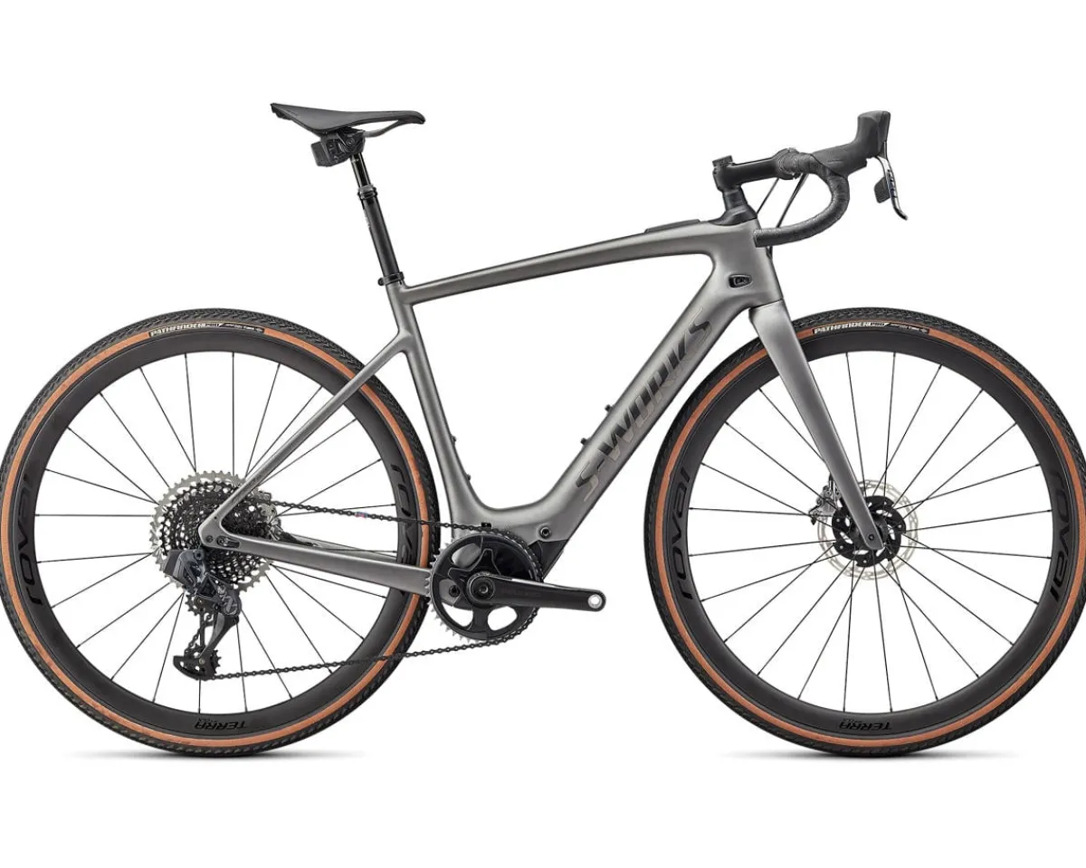 Specialized Road Bikes|E-Bikes|S-Works Turbo Creo SL EVO (Brushed Smoked Silver/Black Liquid Metal) (L) (2022)