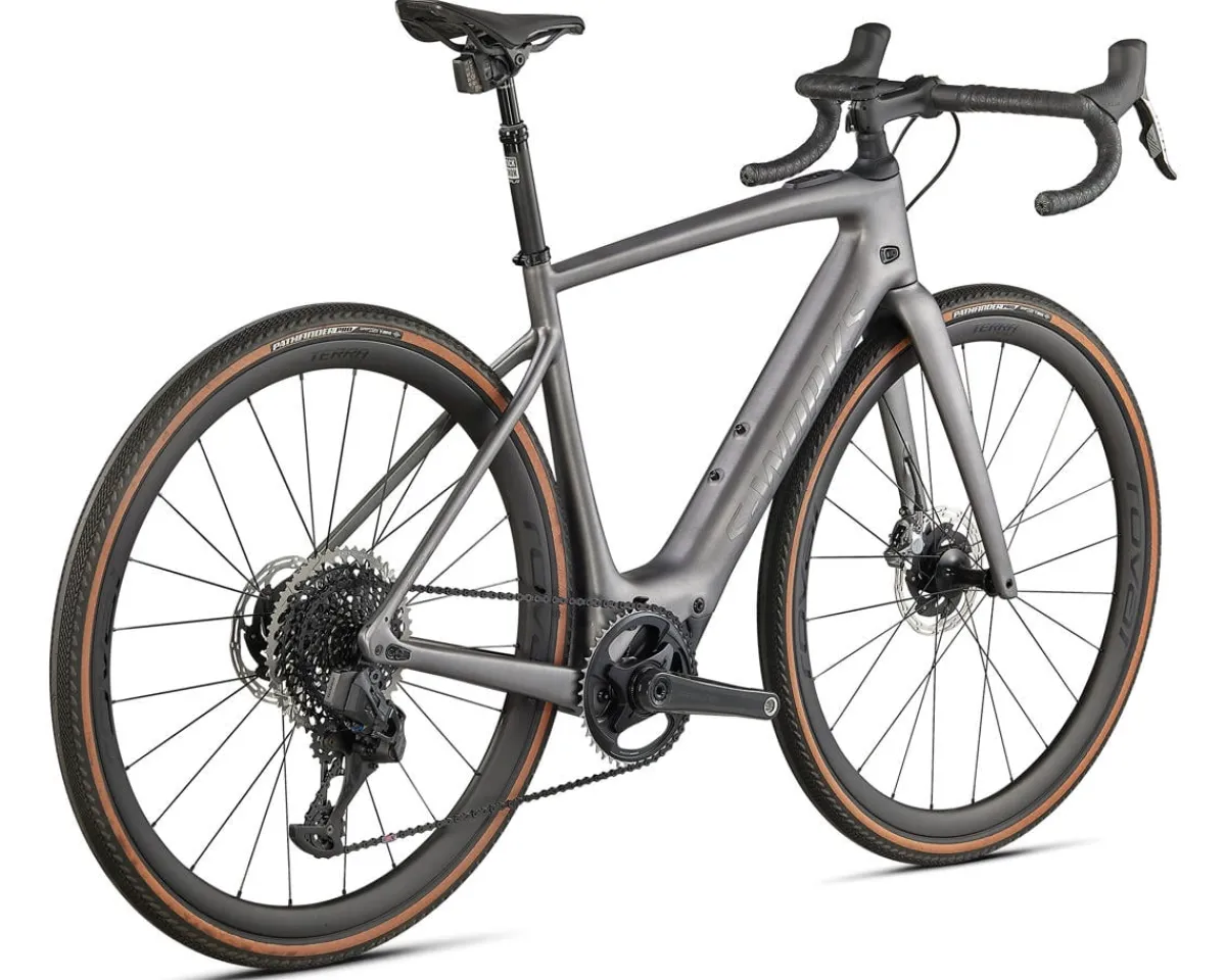 Specialized Road Bikes|E-Bikes|S-Works Turbo Creo SL EVO (Brushed Smoked Silver/Black Liquid Metal) (L) (2022)