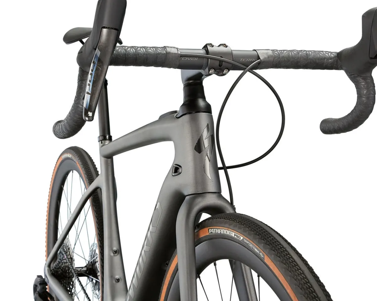 Specialized Road Bikes|E-Bikes|S-Works Turbo Creo SL EVO (Brushed Smoked Silver/Black Liquid Metal) (L) (2022)