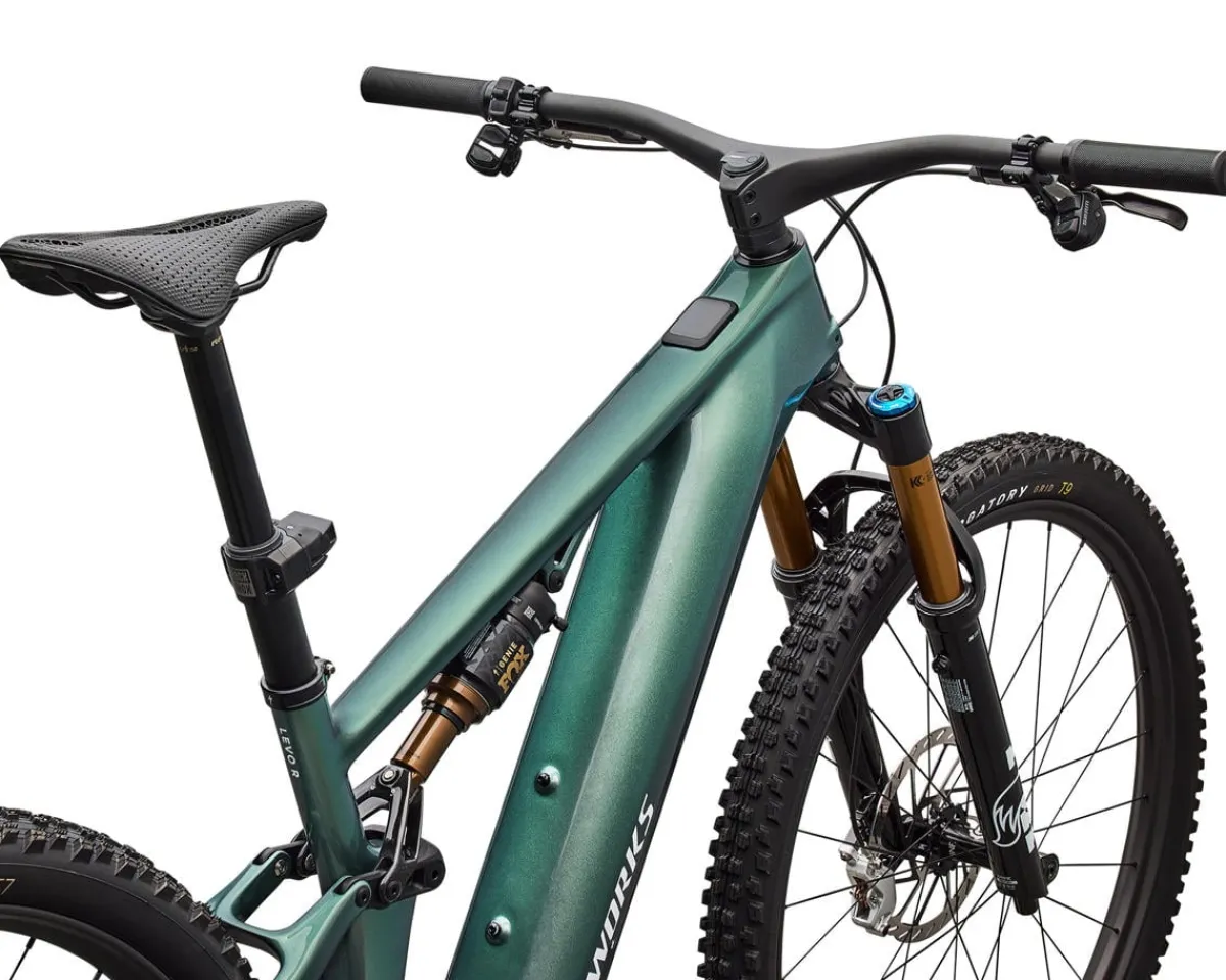 Specialized E-Bikes|Specialized Bikes|S-Works Turbo Levo R (Gloss Premium Fjord Metallic/White) (S3)