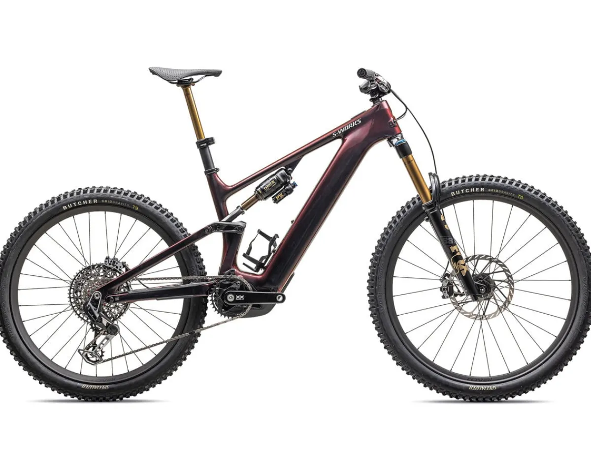 Specialized Mountain Bikes|E-Bikes|S-Works Turbo Levo 4 Carbon E-Bike (Red Pearl/Black/White Silver) (S2)