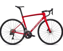 Specialized Road Bikes|Specialized Bikes|Tarmac SL8 Comp (Gloss Red Tint Over Silver Dust) (58cm) (Shimano 105 Di2)