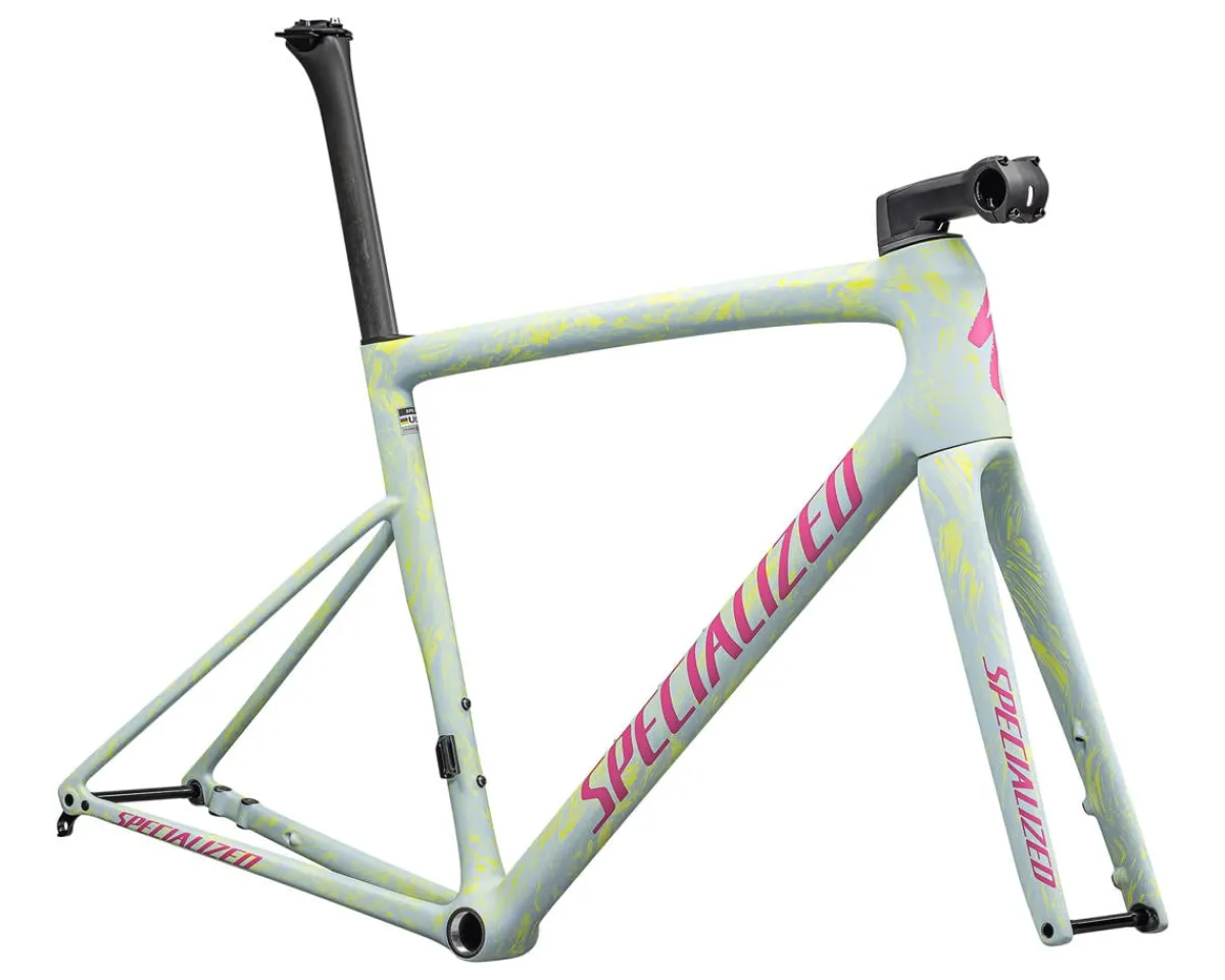 Specialized Frames|Road Bikes|Tarmac SL8 Frameset (Satin Ion Metallic/Sea Foam Strata/Rebel Pink) (10r)
