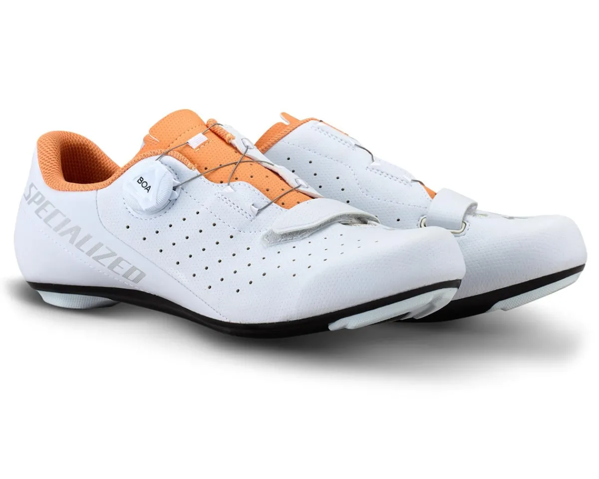 Specialized Shoes|Women'S|Torch 1.0 Road Shoes (White/Cantaloupe) (37)