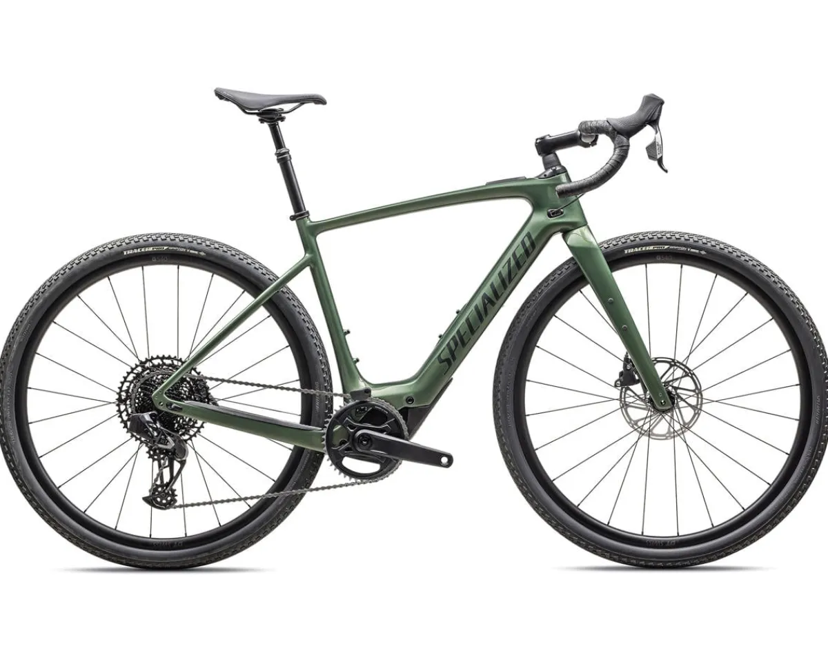 Specialized Gravel Bikes|E-Bikes|Turbo Creo 2 Comp Carbon E-Bike (Cypress/Black Liquid Metal) (49cm)
