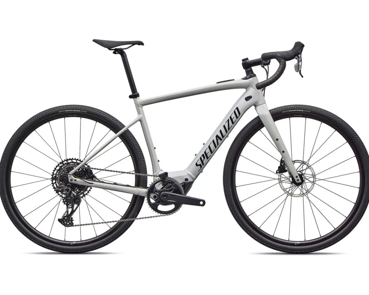Specialized Gravel Bikes|E-Bikes|Turbo Creo 2 Comp E5 Alloy E-Bike (Gloss Dolomite/Navy Metallic) (54cm) (SRAM Apex Eagle)