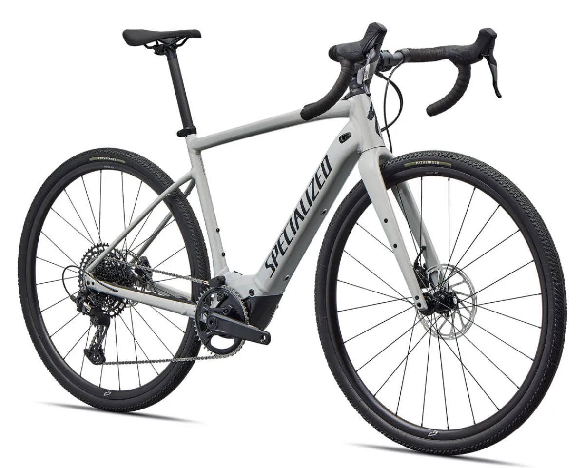 Specialized Gravel Bikes|E-Bikes|Turbo Creo 2 Comp E5 Alloy E-Bike (Gloss Dolomite/Navy Metallic) (54cm) (SRAM Apex Eagle)
