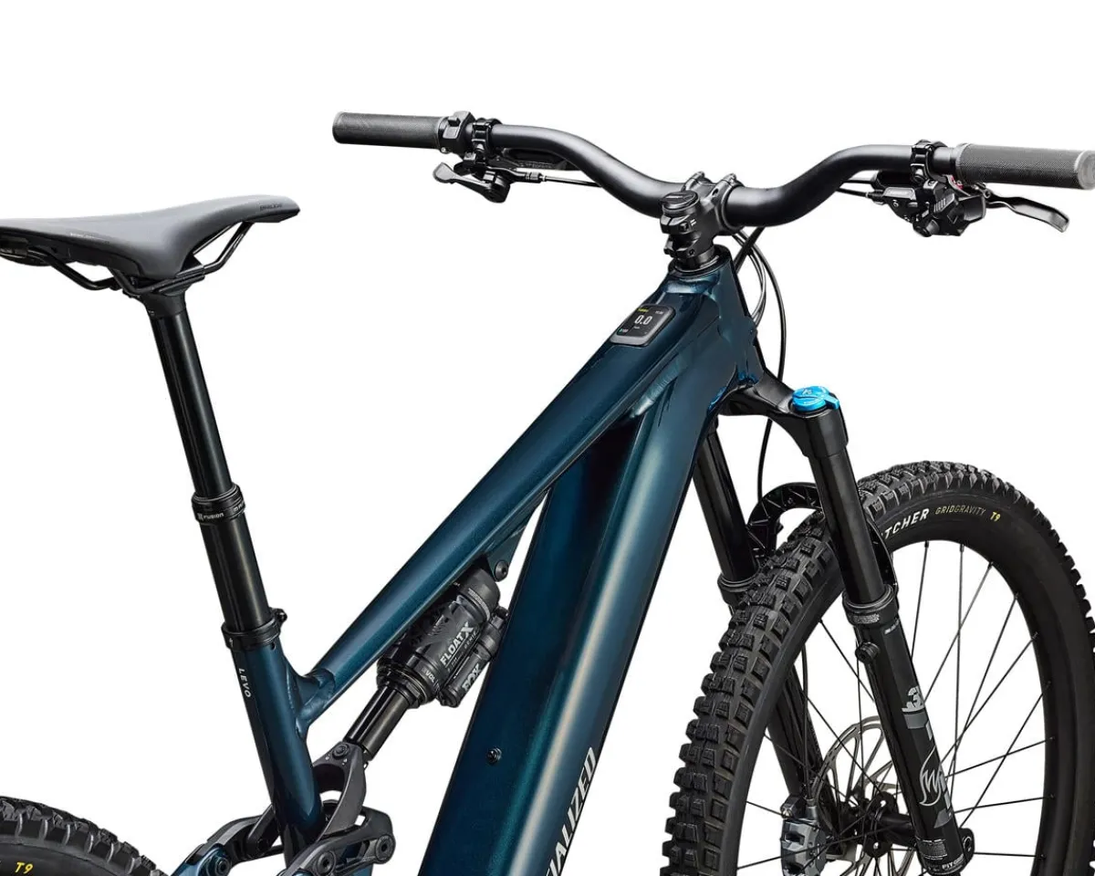 Specialized Mountain Bikes|E-Bikes|Turbo Levo 4 Comp Alloy E-Bike (Gloss Deep Lake Metallic/Dune White) (S1)
