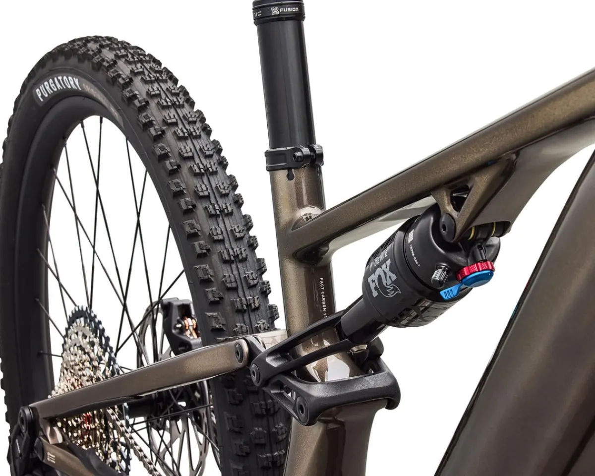 Specialized Mountain Bikes|E-Bikes|Turbo Levo R Comp E-Bike (Gloss Gunmetal/White Mountains) (S1)